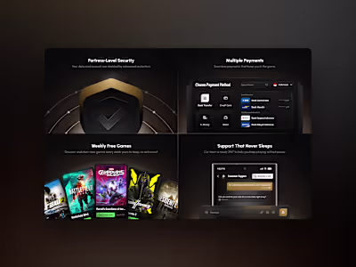 PlayMuch - Website Components/Bento