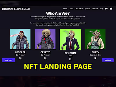 NFT LANDING PAGE