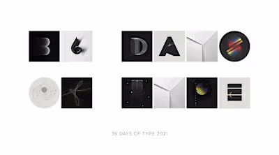 36 Days of Type on Behance