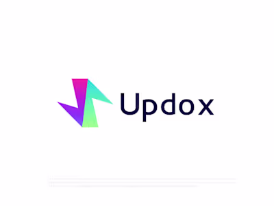 Modern updox logo design