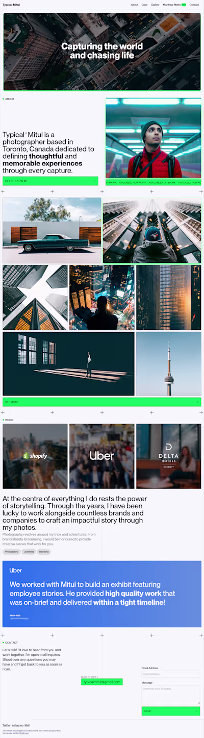 Typical Mitul Portfolio Platform