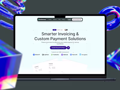 Invoicing & Payment Solution Website Design