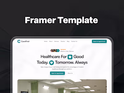 CareFirst : Framer Healthcare Website Design & Development