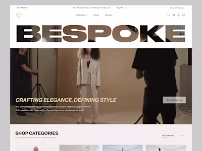 Bespoke Ecommerce Fashion wordpress website Development