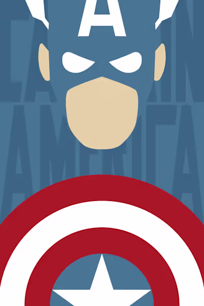Minimal Superhero Posters