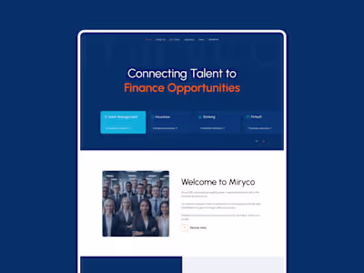 A financial services recruitment agency