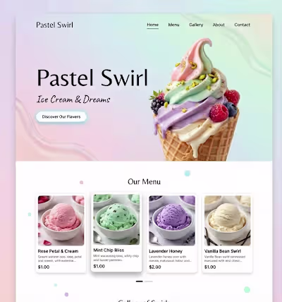 Made this ice cream parlour