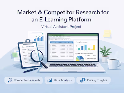 Competitor Research & Market Insights for an E-Learning Platform