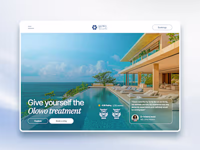 Elevating Luxury Hospitality: Website for Olowo Resorts