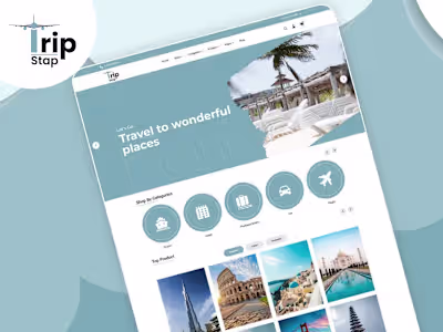 Trip Stap – User-Friendly Travel Journey Planner UI