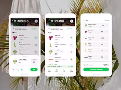 Add to Cart Flow -Grocery Delivery App