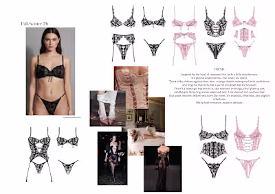A feminine and sensual lingerie