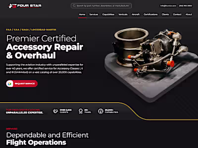 Four Star Accessory Overhaul Website Redesign & Development