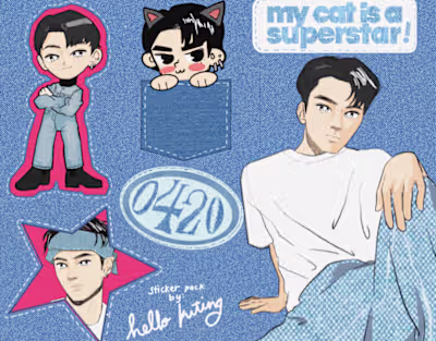 Jay of ENHYPEN - Sticker Pack