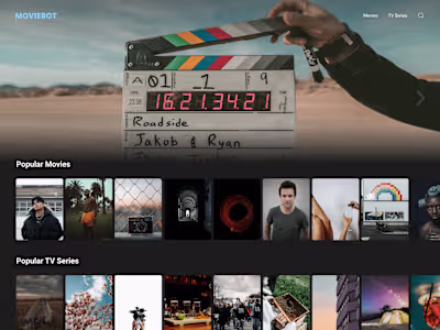 MovieBot UI UX DESIGN