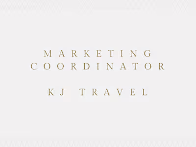 Marketing Coordinator- KJ Travel