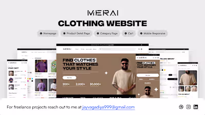 Clothing Website - UI Design