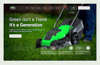 Gardening Service & Scotts Website Design