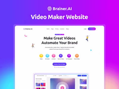 Various AI Website Design 