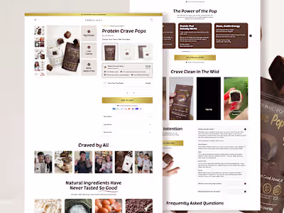 CraveClean Product Landing  Page 