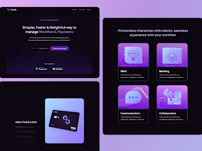 Startup landing page