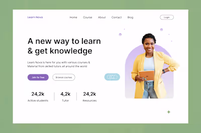 Learn Nova Web design