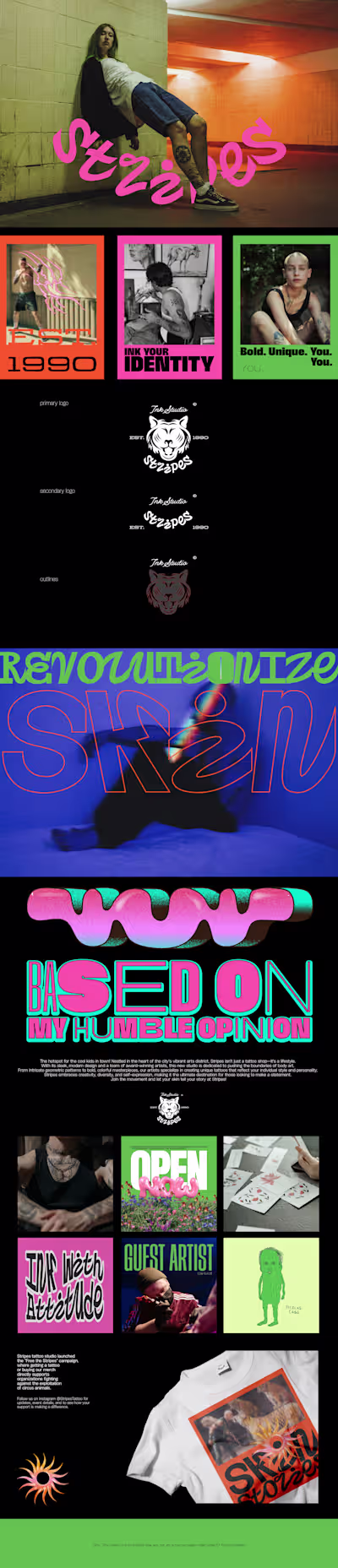 Stripes Tattoo Studio / Visual Identity