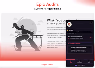 Epic Audits AI Support Agent