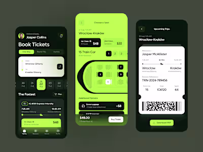 Train Ticket App — Seat Booking Experience
