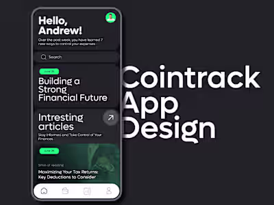 Cointrack App Design 