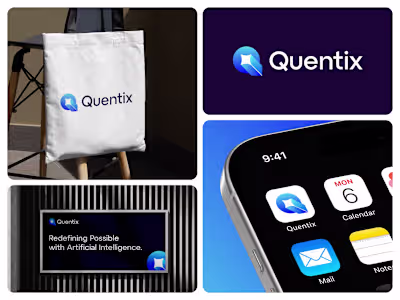 Quentix - Ai, Saas, Technology logo design