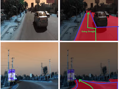 Free Space Detection for autonomous Vehicles in Indian Scenario