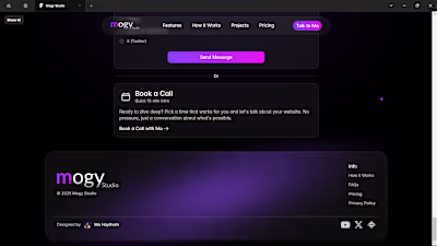 New footer design for my website! What do you think?
