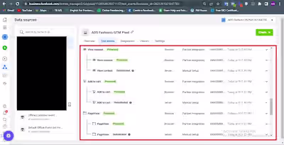 Pixel setup and server-side tracking API For Facebook Ads