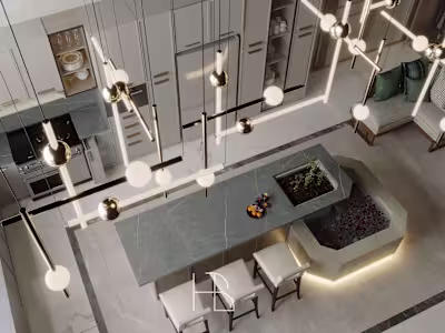 Open Space Living-Kitchen Area