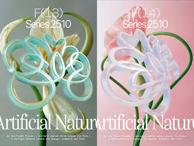 🌸 Artificial Nature — Animated Poster for My Future Virtual...
