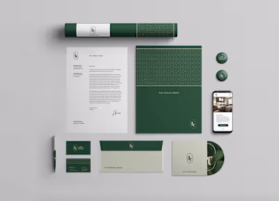 Brand Identity & Stationery Design for The Green Room Hotel ...