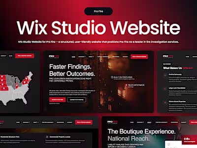 Corporate Website Design and Development on Wix Studio