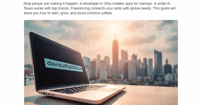 Freelancing: The Proven Way to Make Money on the Internet