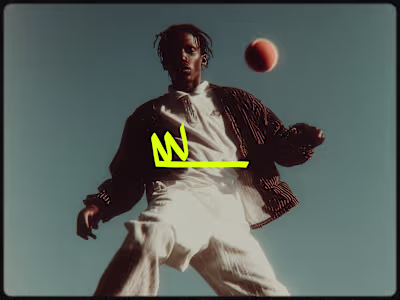 W logo - Calligraphic style