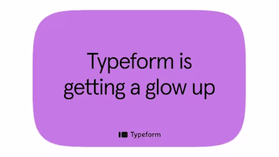 Typeform Brand Strategy Redesign