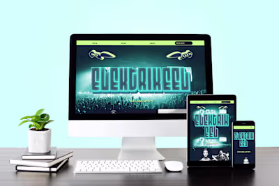 Website Design and Social Ad for EDM festival
