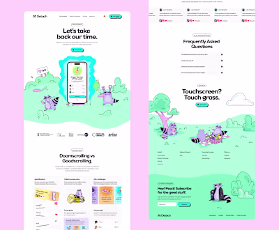 Detach Landing page still rocks