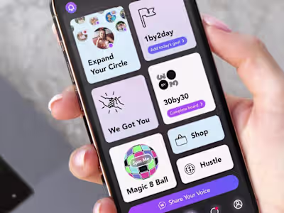 Custom UI/UX Design for Social Media App