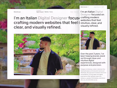 Digital Designer - Landing Page - Figma - Webflow 