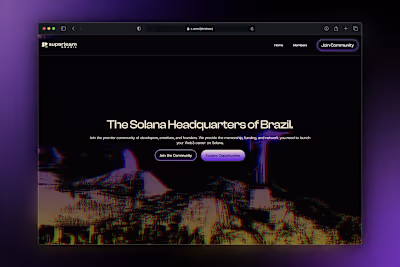 Superteam Brasil Website Design (Design