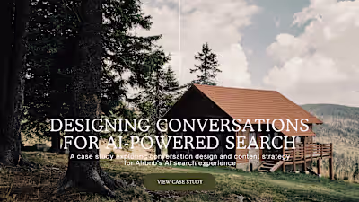 AI-Enhanced Conversation Design for Airbnb Search