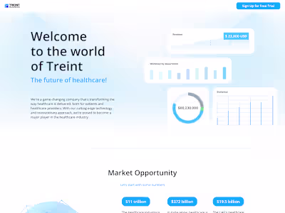 Treint Website Design