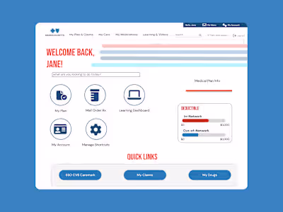 BCBSMA MyBlue Portal Redesign