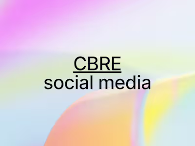 CBRE Management: Event Videography, Instagram Feed Management